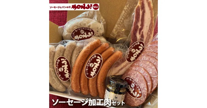 【ふるさと納税】ソーセージ加工肉セット◇ ｜ ウインナー サラミ ベーコン マスタード 冷蔵便 ※北海道・沖縄県・離島への配送不可