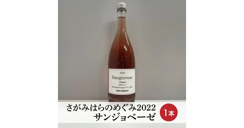 【ふるさと納税】【さがみはらのめぐみ】2022　サンジョベーゼ　1本※離島への配送不可