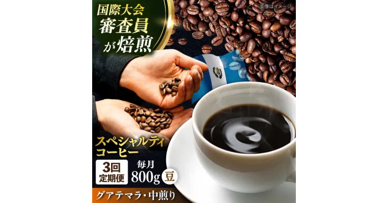 【ふるさと納税】【定期便3ヶ月】コーヒー豆 自家焙煎 中煎り グアテマラ 200g×4【株式会社RUINS】[AKAD013]