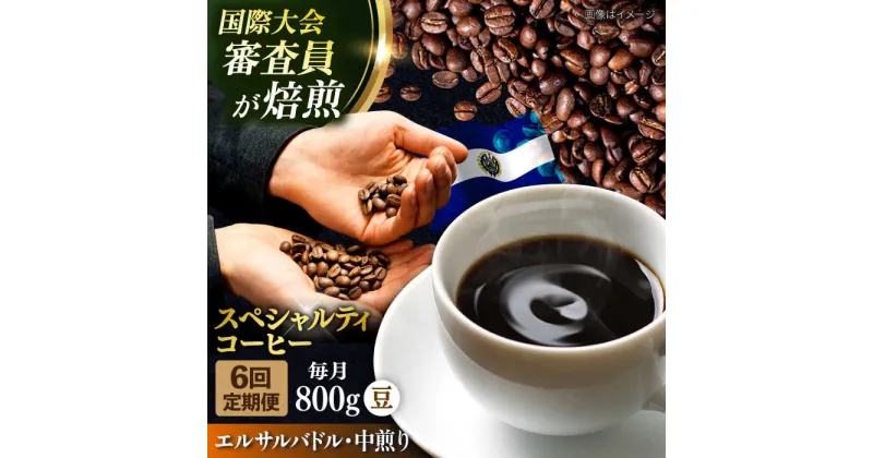 【ふるさと納税】【定期便6ヶ月】コーヒー豆 自家焙煎 中煎り エルサルバドル 200g×4【株式会社RUINS】[AKAD029]