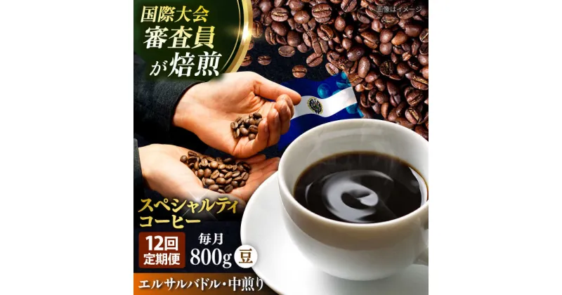 【ふるさと納税】【定期便12ヶ月】コーヒー豆 自家焙煎 中煎り エルサルバドル 200g×4【株式会社RUINS】[AKAD030]