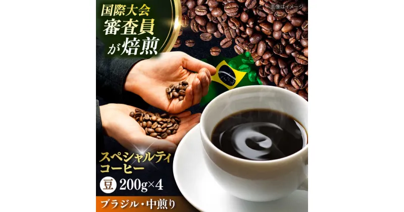 【ふるさと納税】コーヒー豆 お試し 自家焙煎 中煎り ブラジル 200g×4【株式会社RUINS】[AKAD040]