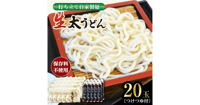 【ふるさと納税】船食製麺の生太うどん約150g×20玉セット 自家製つけつゆ付き 生麺 生めん 太麺 太めん 熟成麺 つゆ めん 麺 饂飩 つけつゆ【有限会社 船食製麺】[AKAL012]