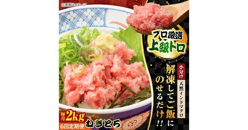 【ふるさと納税】【全6回定期便】天然 まぐろ ねぎとろ 約2kg（約500g×4パック） 鮪 マグロ 魚 ネギトロ 横須賀【本まぐろ直売所】[AKAK048]