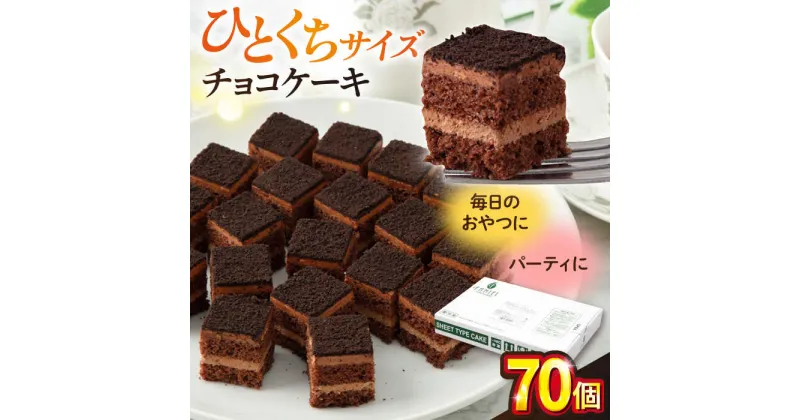 【ふるさと納税】チョコケーキ チョコレートケーキ チョコ ケーキ けーき 洋菓子 カットケーキ こども ひとくちサイズ たっぷり パーティ 人気 【ファミール製菓株式会社】[AKCI004]