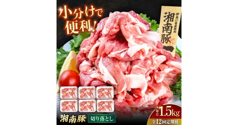 【ふるさと納税】【全12回定期便】湘南豚 切り落とし1.5kg（250g×6パック）【株式会社羽根】[AKAG050]