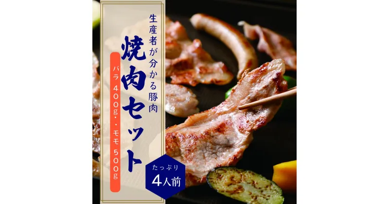 【ふるさと納税】希少ブランド豚『みやじ豚 焼肉用 セット バラ・モモ(900g)』(冷蔵・生肉) A1 ※お届け日指定不可　藤沢市　お届け：※状況により発送に1カ月～3カ月かかる場合がございます。