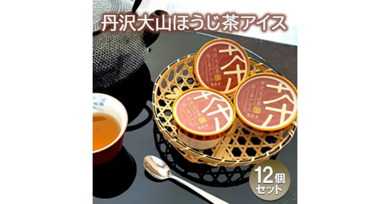 【ふるさと納税】アイス 丹沢大山ほうじ茶アイス12個セット アイスクリーム スイーツ お茶アイス セット お茶 焙じ茶 ほうじ茶 ギフト お取り寄せ 藤沢市 神奈川県　お届け：ご入金後、1～2週間後に発送