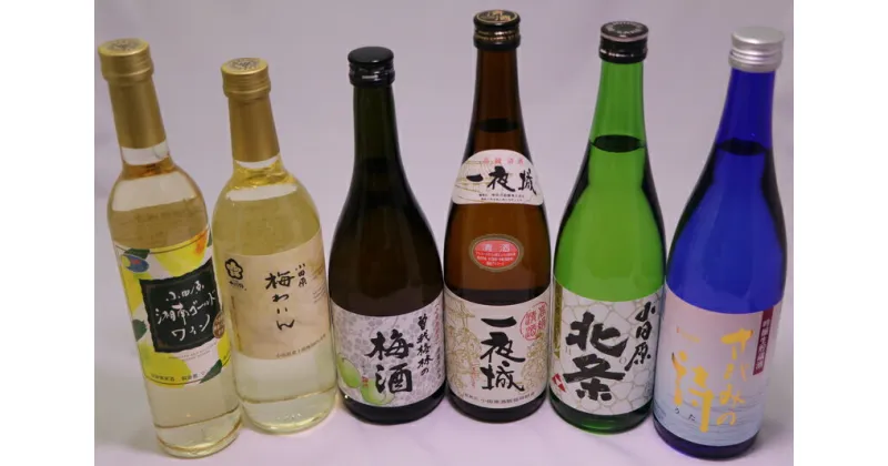 【ふるさと納税】城下町小田原の日本酒3本と厳選3本　味くらべ6本【小田原の日本酒 味比べ 飲み比べ 6本セット 欲張りセット バランスのいいお酒 厳選されたお酒 十郎梅 高品質な十郎梅 やわらかな口当たり 神奈川県 小田原市 】