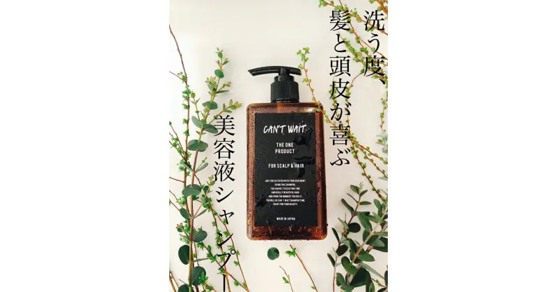 【ふるさと納税】キャントウェイトシャンプー(300ml)【ヘアケア ボリューム ツヤ髪 ダメージケア　頭皮 ボディーソープ 美髪ケア 頭皮ケア オールインワンシャンプー ギフト 誕生日 プレゼント サロン級のヘアケア 美容液シャンプー 神奈川県 小田原市 】