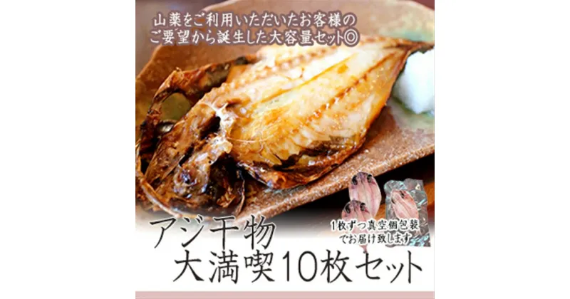 【ふるさと納税】【水産事業者を応援しよう！】一番人気、小田原の魚「アジ」をたっぷり楽しめます。小田原干物　アジ10枚セット【アジセット 小田原の干物 たっぷりアジのセット アジを楽しむ 大満足10枚セット アジ三昧 アジを食す アジから始まる 神奈川県 小田原市 】