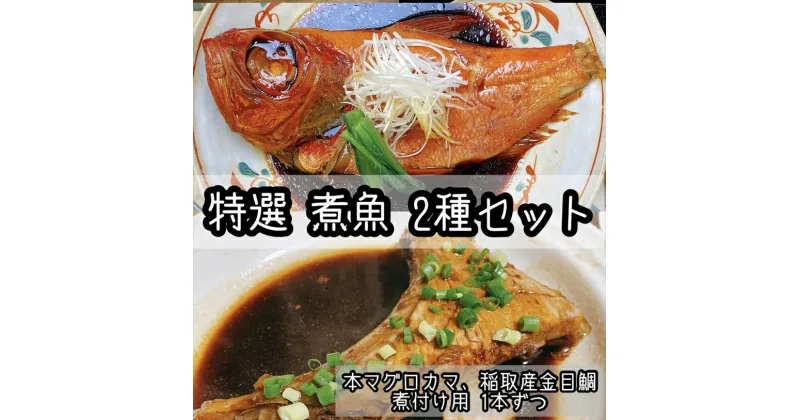 【ふるさと納税】特選煮魚セット☆本鮪のカマの煮付け＋金目鯛の煮付け【煮魚 惣菜 海鮮 お取り寄せ 御中元 お中元 お歳暮 父の日 母の日 贈り物 日本酒 焼酎】【神奈川県小田原市早川】