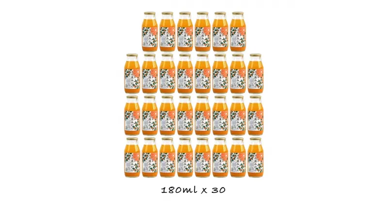 【ふるさと納税】定期便 3回 小田原産江之浦みかん100％ストレートジュース180ml30本【 みかんジュース 神奈川県 小田原市 】