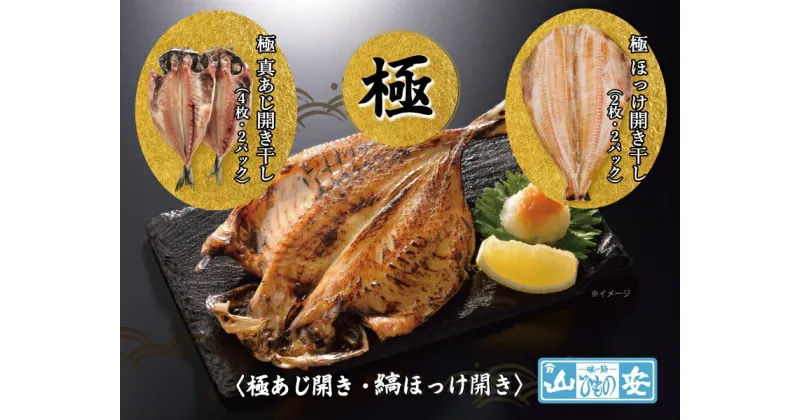 【ふるさと納税】【小田原　山安】老舗の極干物　詰め合わせ4種（10枚）　【 干物 神奈川県 小田原市 】