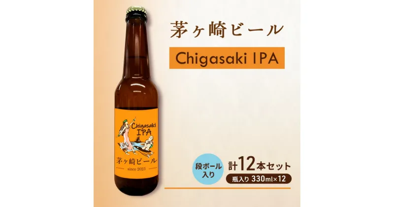 【ふるさと納税】茅ヶ崎ビール (IPA) 12本セット　【お酒　ビール　クラフトビール　瓶入り　化粧箱入り】　 地ビール 瓶ビール アルコール飲料 家飲み 晩酌 バーベキュー BBQ