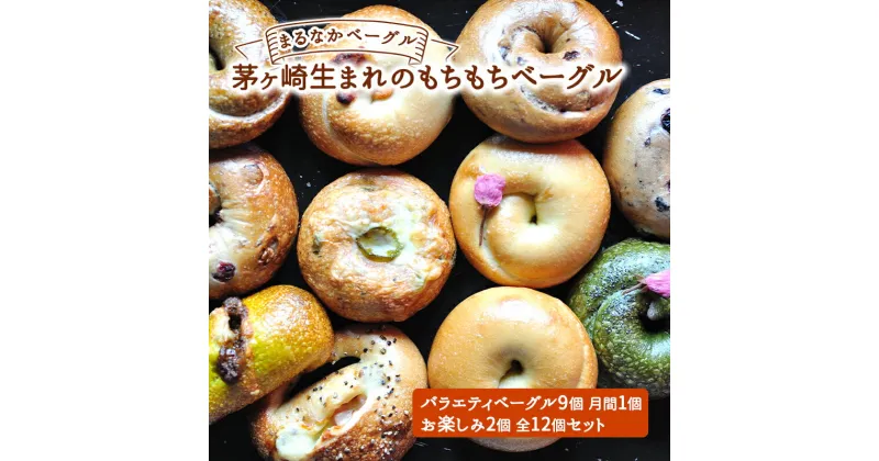 【ふるさと納税】【まるなかベーグル】本場ニューヨークスタイルのもちもちとした弾力のある食感、バラエティ豊かなベーグル12個セット　茅ヶ崎市