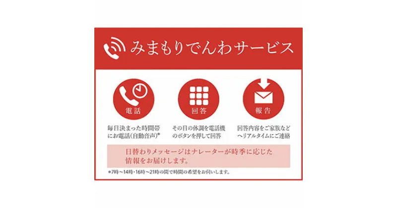 【ふるさと納税】郵便局のみまもりサービス「みまもり固定電話サービス」（6カ月）　チケット