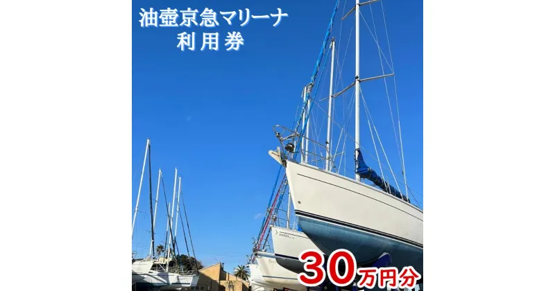 【ふるさと納税】B1110-001 油壺京急マリーナ利用券30万円分