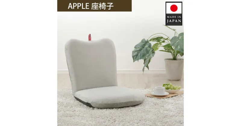 【ふるさと納税】APPLE座椅子 A254a-14段 グレー【日本製】 ／ インテリア イス コンパクト 送料無料 神奈川県