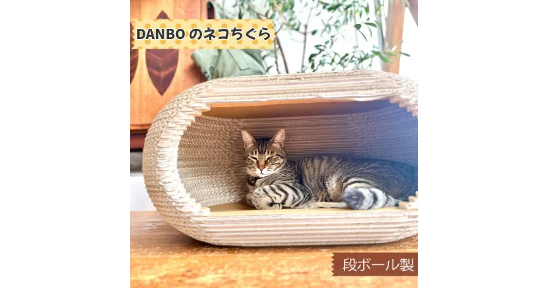 【ふるさと納税】DANBOのネコちぐら（段ボール製） ／ 猫 キャット ハウス 家 北欧風 送料無料 神奈川県