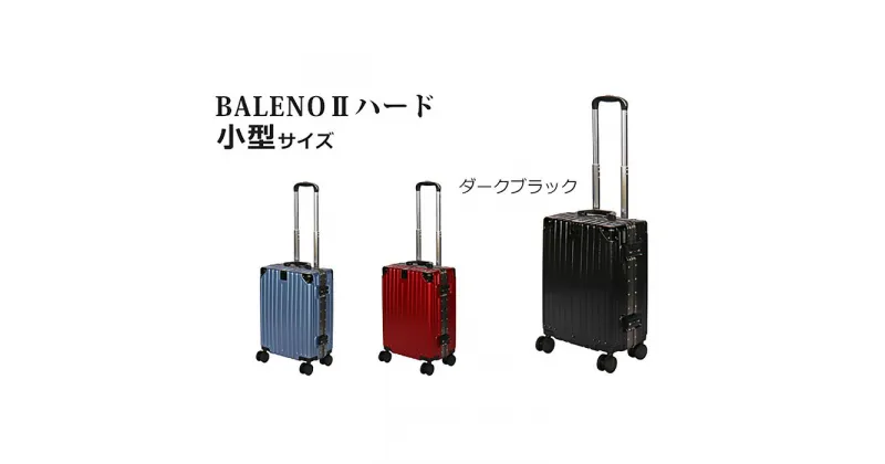 【ふるさと納税】BALENOIIハードキャリー小型ブラック 3.1kg ／ 旅 軽量 ダブルキャスター 快適 送料無料 神奈川県