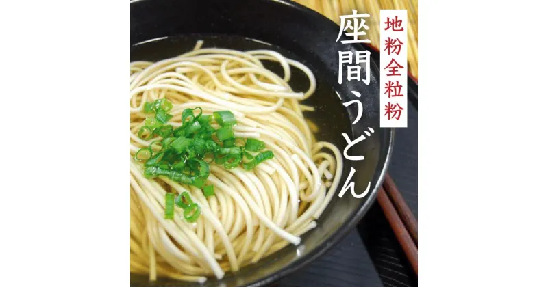 【ふるさと納税】地粉全粒粉座間うどん｜うどん お取り寄せ お取り寄せグルメ ギフト うどんセット セット プレゼント ※離島への配送不可