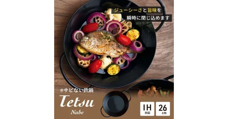 【ふるさと納税】鍋 Tetsu Nabe 鉄鍋 鉄 なべ 調理器具 キッチン用品 鉄製 アウトドア バーベキュー キャンプ BBQ 魚 肉 料理 調理 雑貨 日用品　 綾瀬市