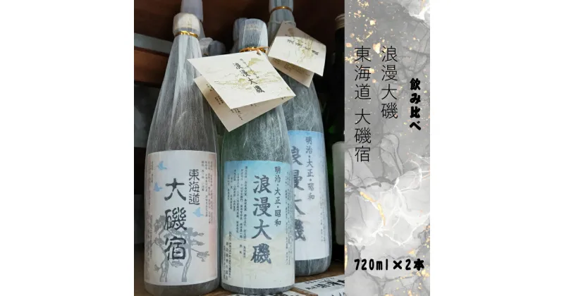 【ふるさと納税】浪漫大磯 東海道 大磯宿 720ml×2本セット 日本酒 清酒 地酒 純米酒 お試し飲み比べセット ワインサイズ【 神奈川県 大磯町 フルーティー 冷や ぬる燗 父の日 ギフト 贈答品 セット お歳暮 お祝い 引っ越祝い】