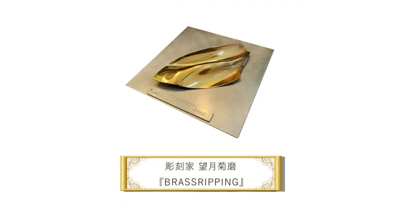 【ふるさと納税】彫刻家 望月菊磨 レリーフ ブラスリッピング 『BRASSRIPPING』【 アート ART 神奈川県 大磯町 】