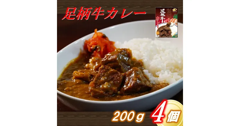 【ふるさと納税】足柄牛を贅沢に使ったカレー200g×4個セット