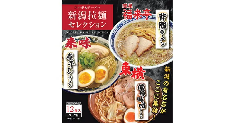 【ふるさと納税】新潟拉麺セレクション 3種6袋セット　麺類・ラーメン