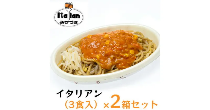 【ふるさと納税】みかづき 冷凍イタリアン（3食入）×2箱セット 焼きそば ミートソース 生姜塩漬け やきそば イタリアン 3食 2箱 セット 惣菜 冷凍食品 冷凍 新潟 ご当地グルメ お取り寄せ ソウルフード B級グルメ　 新潟市