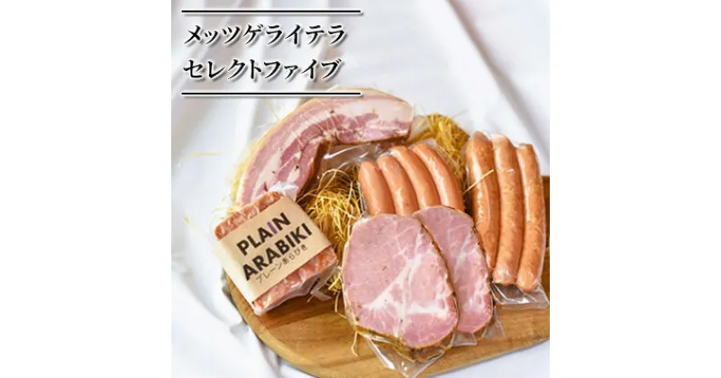 【ふるさと納税】メッツゲライテラ　セレクトファイブ　 お肉 豚肉 ハム ソーセージ ジューシー ドイツのスパイス 詰め合わせ 惣菜 サラダ おつまみ