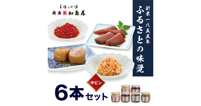 【ふるさと納税】加島屋の味覚 中ビン6本セット