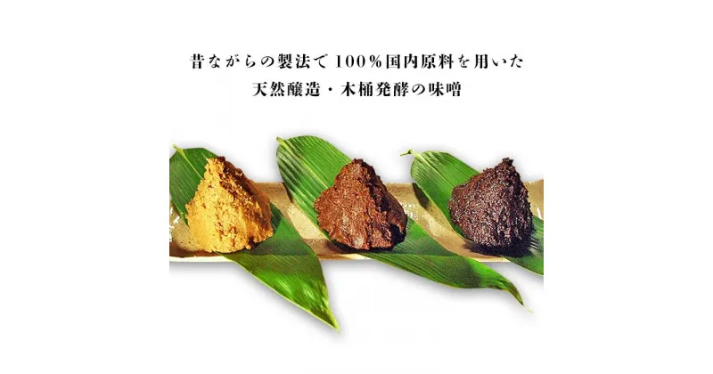 【ふるさと納税】A9-01味噌星六お薦めの味比べ　3種セット