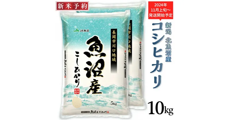 【ふるさと納税】米 10kg 白米 魚沼 新潟こしひかり 令和6年 新米 AJ10-1北魚沼産コシヒカリ（長岡川口地域）10kg