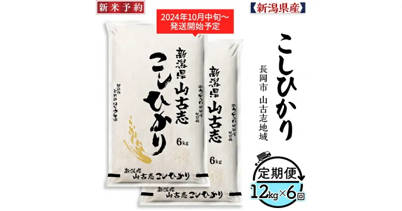 【ふるさと納税】米 定期便 6ヶ月 白米 コシヒカリ 新潟 令和6年 新米 75-AY126【6ヶ月連続お届け】新潟県長岡産コシヒカリ山古志地域棚田米12kg