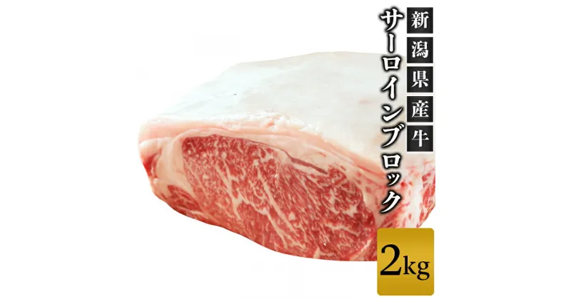 【ふるさと納税】牛肉 ブロック 76-70A新潟県産牛（長岡産）サーロイン2kgブロック