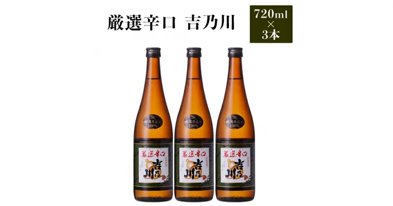 【ふるさと納税】 新潟 日本酒 95-B1厳選辛口 吉乃川 720ml×3本セット