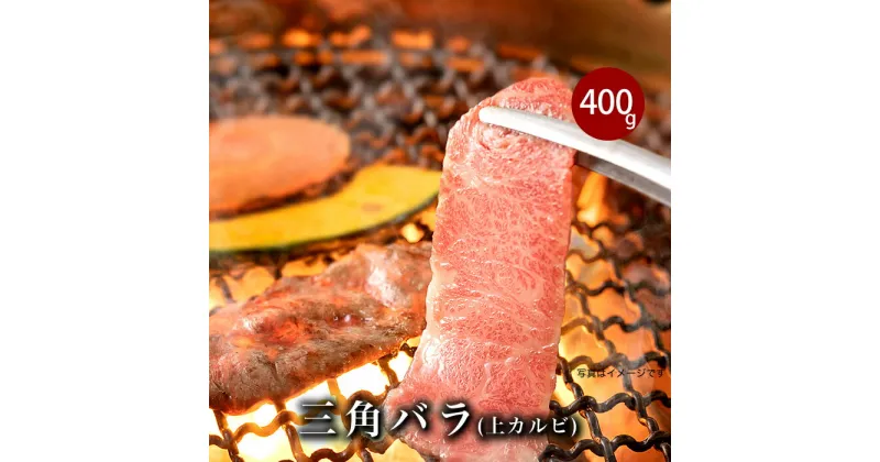 【ふるさと納税】 牛肉 焼肉 76-79A焼肉界の最強存在！高級希少部位！三角バラ（上カルビ）400g