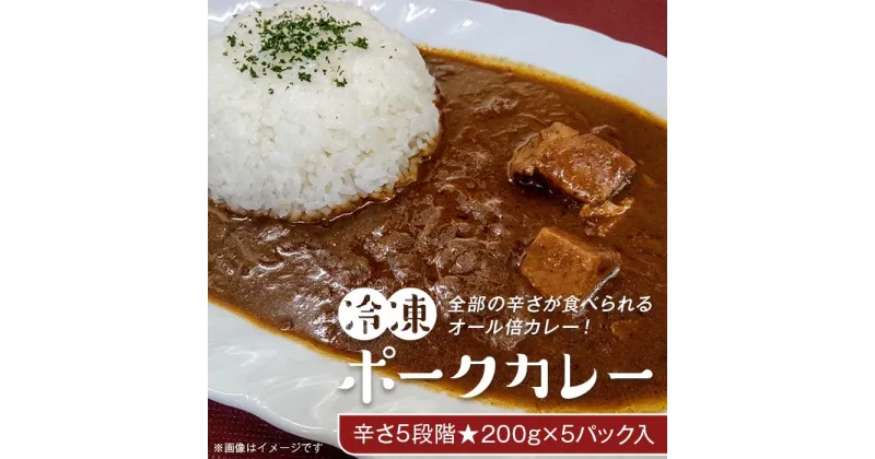 【ふるさと納税】K4-01冷凍ポークカレー　オール倍カレー・辛さ5段階200g×5パック入り