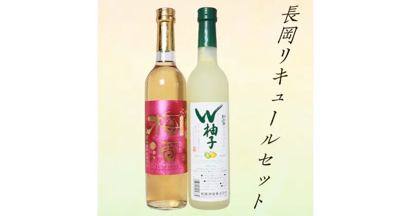 【ふるさと納税】C1-77長岡リキュールセット柚子＆梅酒（500ml×2本）