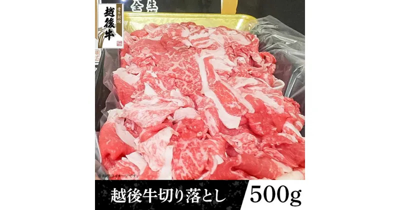 【ふるさと納税】63-44新潟県産 越後牛切り落とし500g