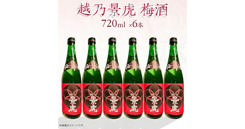 【ふるさと納税】A0-53越乃景虎 梅酒720ml×6本セット【諸橋酒造】