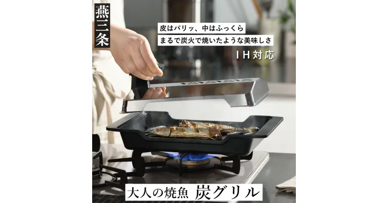 【ふるさと納税】[大人の焼魚] IH対応(IH200V) 炭グリル 調理器具 キッチン用品 【044P003】