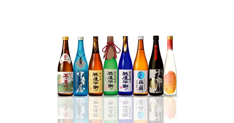 【ふるさと納税】福顔酒造 純米シリーズ 日本酒飲み比べ8本セット（720ml×7本、500ml×1本） 純米大吟醸 純米吟醸 純米酒 新潟県 日本酒【043S001】