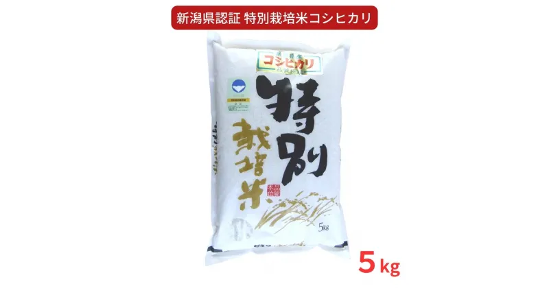 【ふるさと納税】 特別栽培米 コシヒカリ5kg 新潟県認証 令和6年産 新潟県三条市産 こしひかり アグリ巧房【010S275】