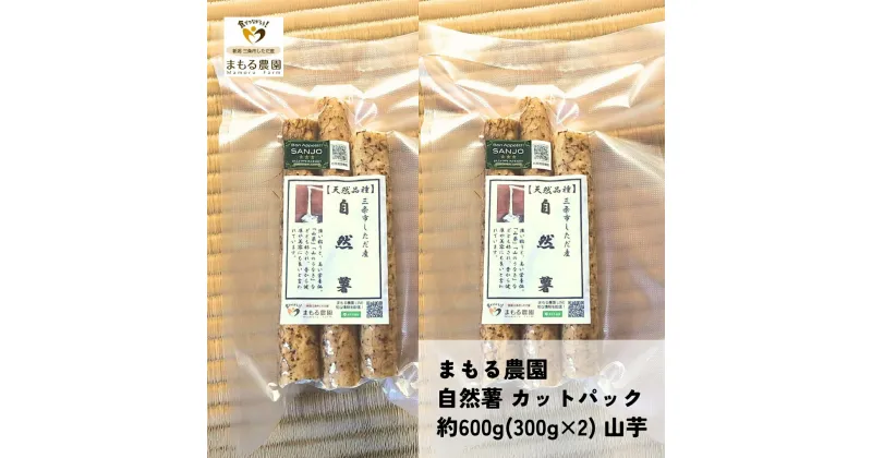 【ふるさと納税】自然薯 カットパック 約600g(300g×2パック) 山芋 とろろご飯に じねんじょ [まもる農園] 【010S660】