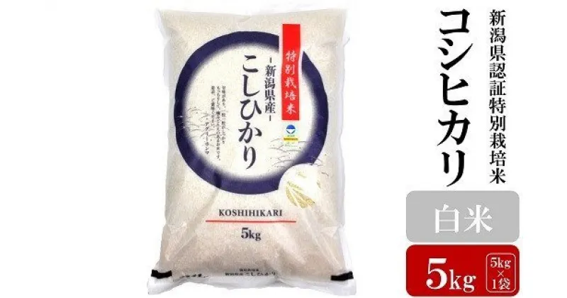 【ふるさと納税】【令和6年産新米】コシヒカリ 白米 5kg 新潟県認証特別栽培米 お米 新潟県産【米 お米 こしひかり 新潟県 柏崎市 】