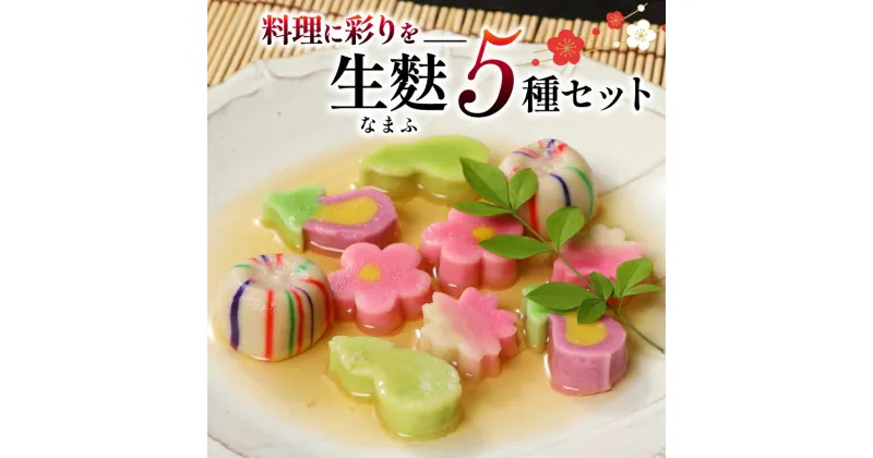 【ふるさと納税】 生麩 5種セット 【 生麩 5種 セット お祝い 正月 年末 特別 縁起物 高級感 華やか ひょうたん さくら なす てまり うめ 冷凍 宮村製麩所 おもてなし おせち I29 】